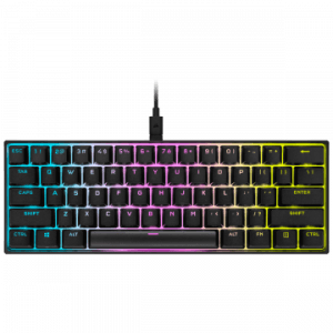 CORSAIR K65 RGB RAPIDFIRECORSAIR K65 RGB MINI 60% MECHANICAL GAMING KB CHERRY MX RED Keyboard ENG&HE