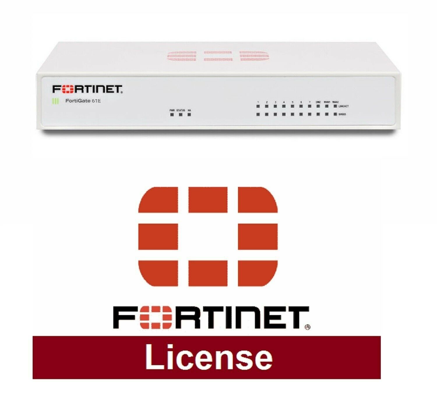 Fortinet Fortigate Fg 61e Network Firewall 1 Year License Forticare