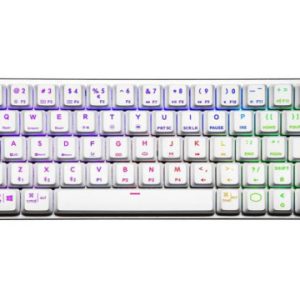 COOLERMASTER SK622 WIRELESS WHITE KEYBOARD ENG&HE - RED SWITCH SK-622-SKTR1-US