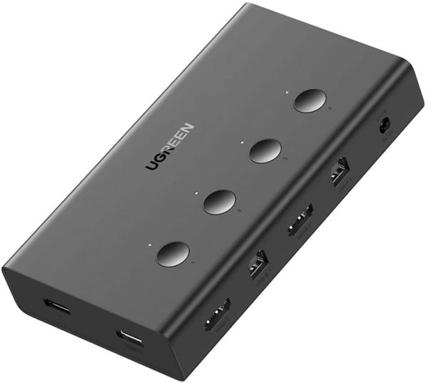 UGREEN HDMI 2.0 SWITCH BOX 4IN1 (4TO1+USB) KVM