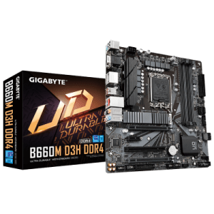 NEW Gigabyte B660M D3H DDR4 Motherboard CPU SOCKET LGA1700 Intel VGA 2.5GbE LAN