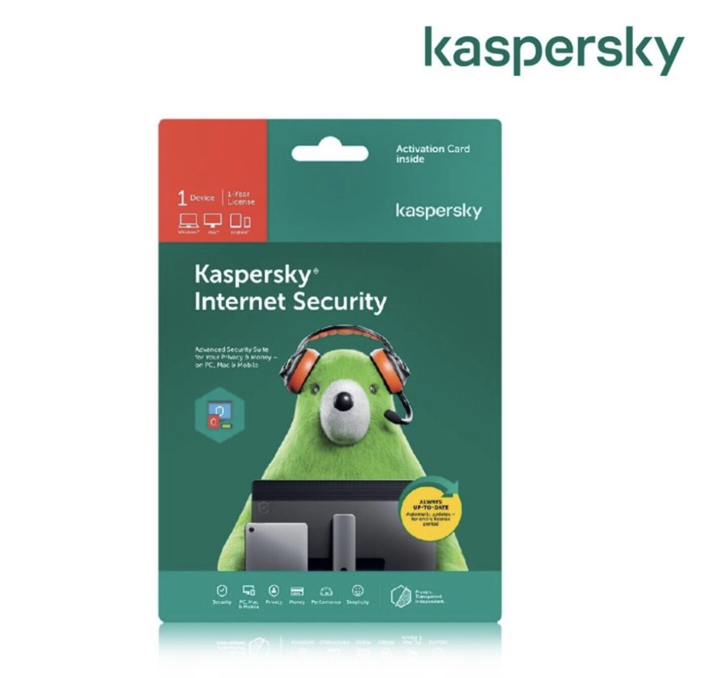 Kaspersky Internet Security Anti Virus 1 Device 1 Year Support Windows ...