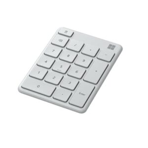 Microsoft white Number Pad Glacier Standalone pad for Numeric Input 23O-00024
