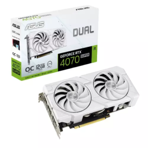 ASUS Video Card Dual GeForce RTX 4070 SUPER EVO White OC Edition 12GB GDDR6X