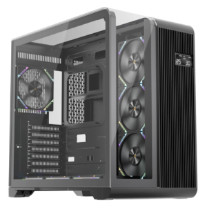 1StPlayer RT7 4xFans Gaming Black PC Computer Case ATX Black RT7-BK-3FC7R-1FC7