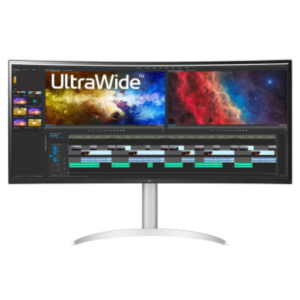 LG 37.5" Ultra-Wide IPS QHD 75Hz 5ms 2300R Curved Monitor 21:9 1:1000 38BQ85C-W