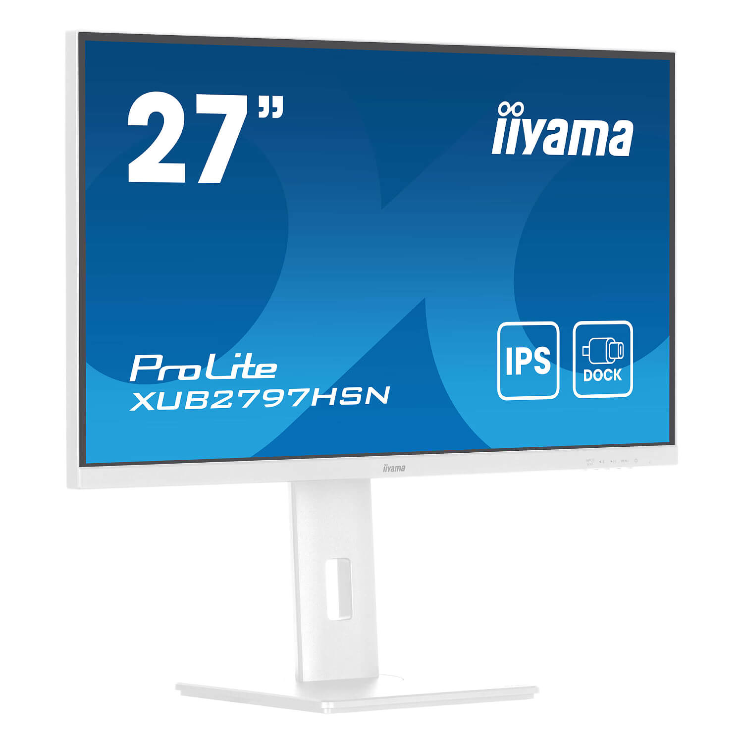 IIYAMA 27" ProLite FHD 100Hz 1ms USB-C PD65W IPS Monitor White
