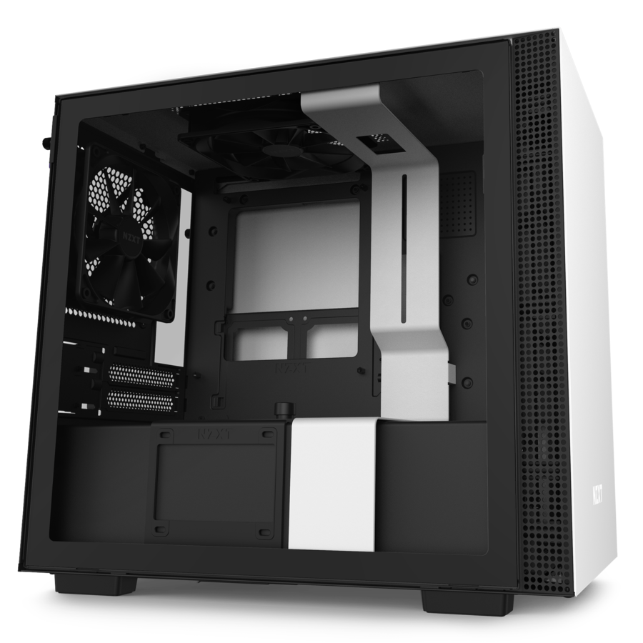 NZXT H210i White and Black PC Computer Mini Tower Case CA-H210I-W1 - Image 4