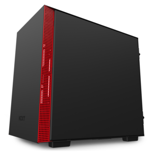 NZXT H210i Matte Black and Red PC Computer Mini Tower Case