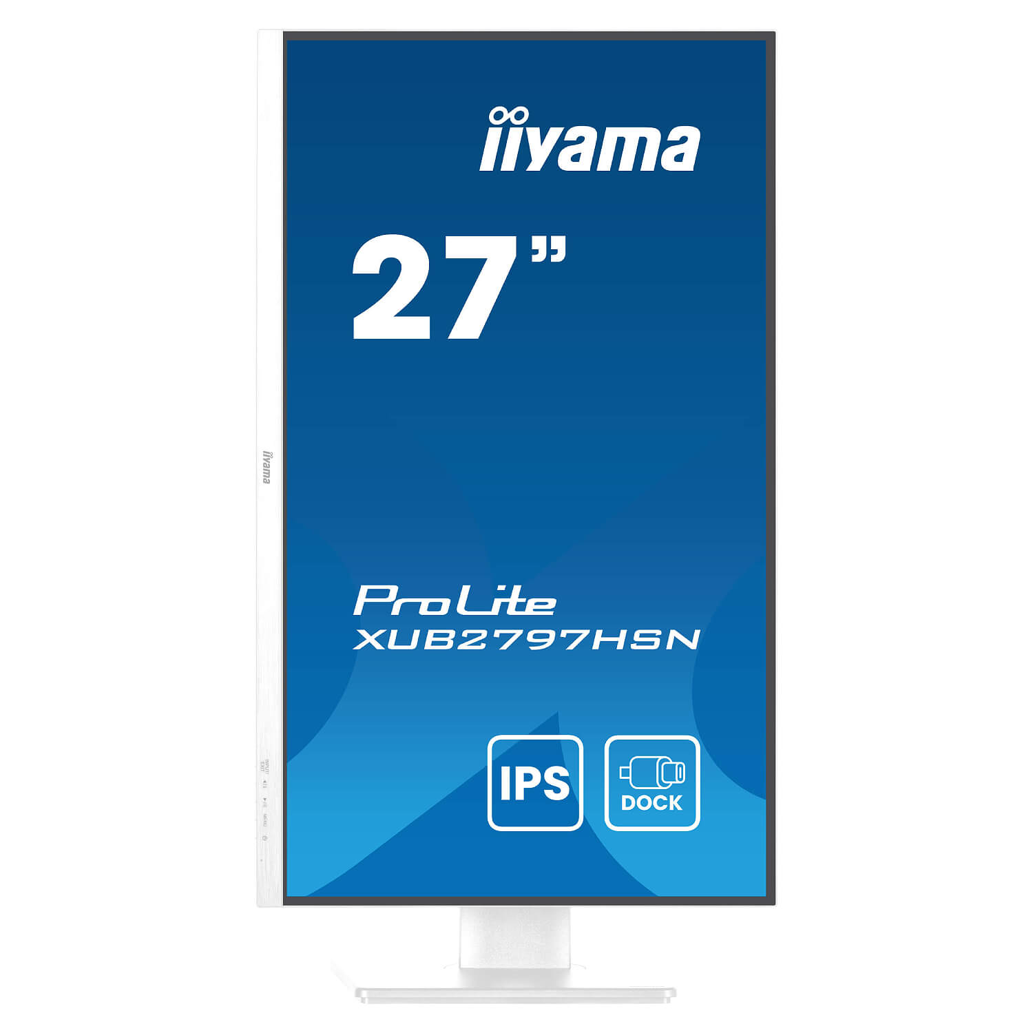 IIYAMA 27" ProLite FHD 100Hz 1ms USB-C PD65W IPS Monitor White - Image 3
