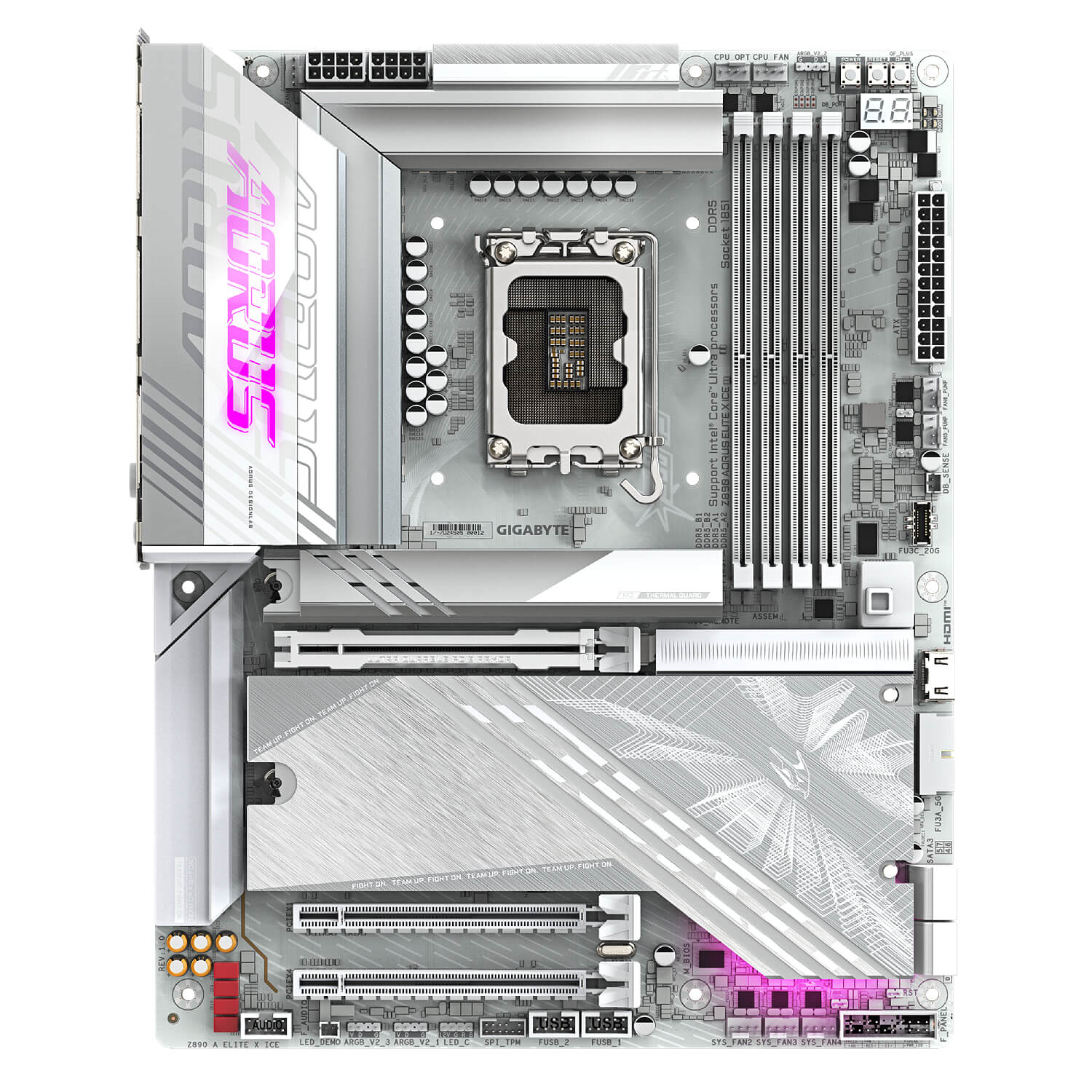 Motherboard Gigabyte Z890 AORUS ELITE X ICE Socket 1851 DDR5 - Image 2