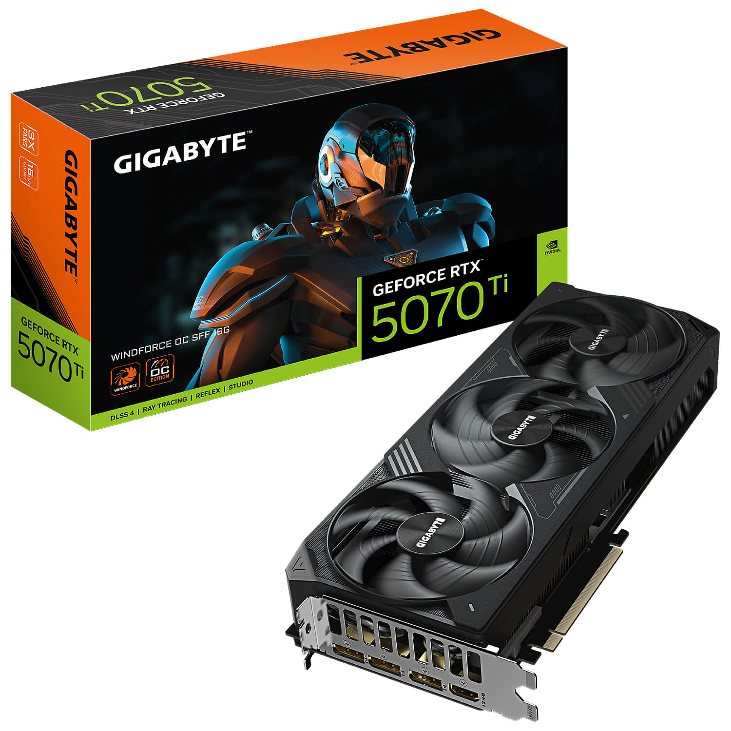 Video Card Gigabyte RTX 5070 Ti WINDFORCE OC SFF 16GB GDDR7