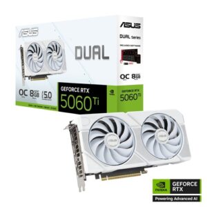 ASUS Dual GeForce RTX 5060 Ti 8GB GDDR7 OC Edition White