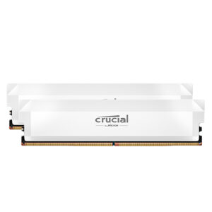Crucial Pro OC DIMM 64GB(2X32GB) DDR5 6400Mhz CL40 White