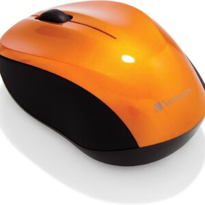 Verbatim GO NANO Wireless Mouse VOLCANIC ORANGE 2.4GHz 1600 dpi 3-button