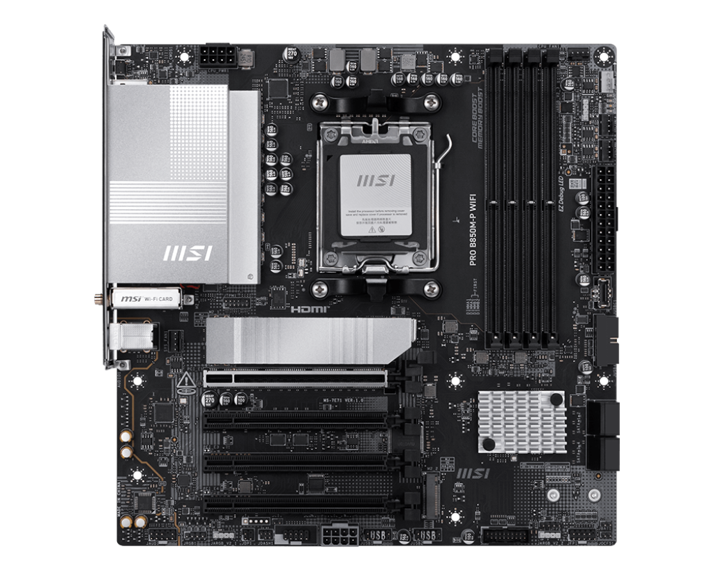 MSI PRO B850M-P WIFI Motherboard AM5 DDR5 - Image 4