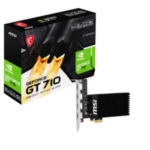 MSI GT 710 2GD3H 4HDMI Graphics Card 2GB GDDR6 HDMI