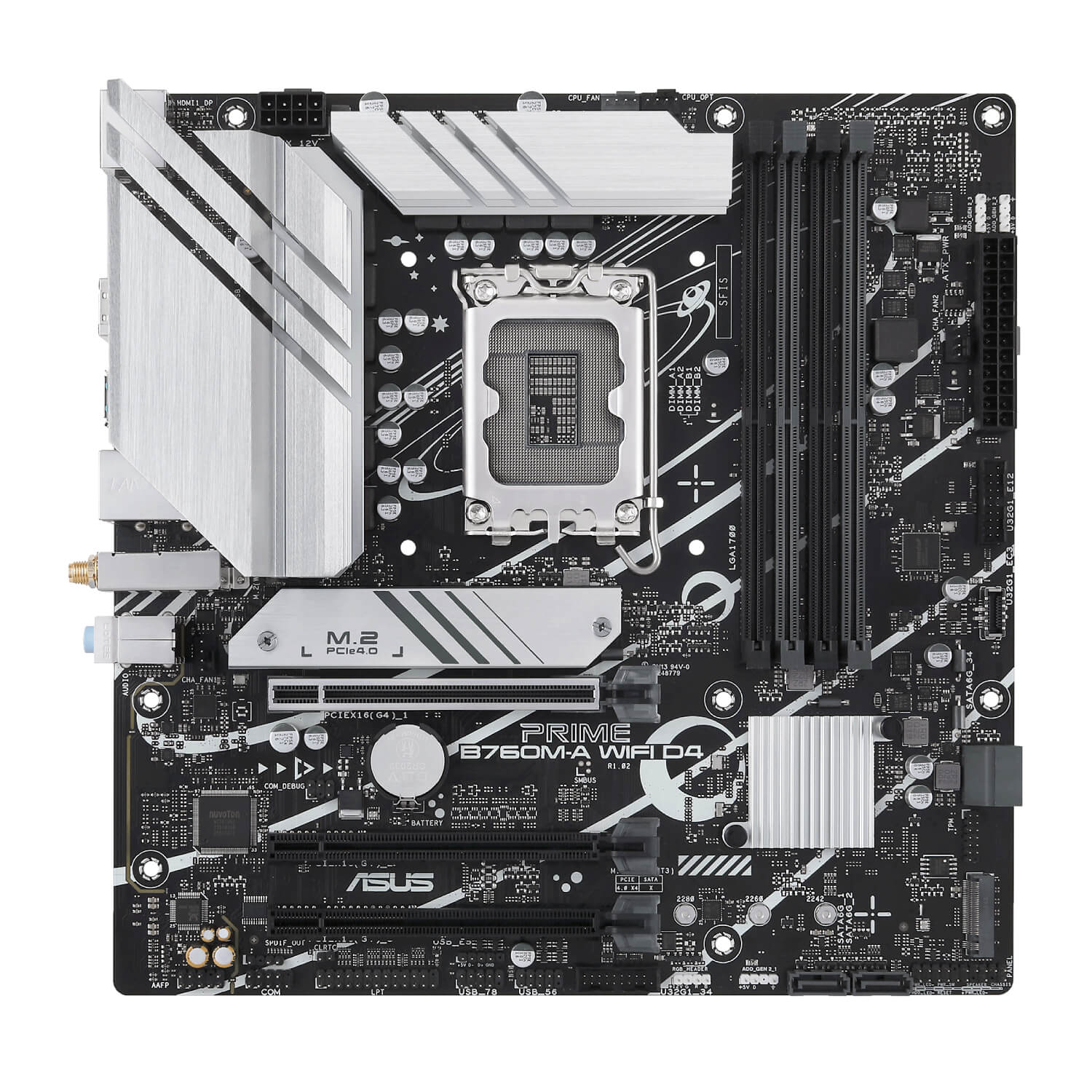 ASUS PRIME B760-PLUS D4 LGA1700 ATX Motherboard 4 x DDR4 - Image 2