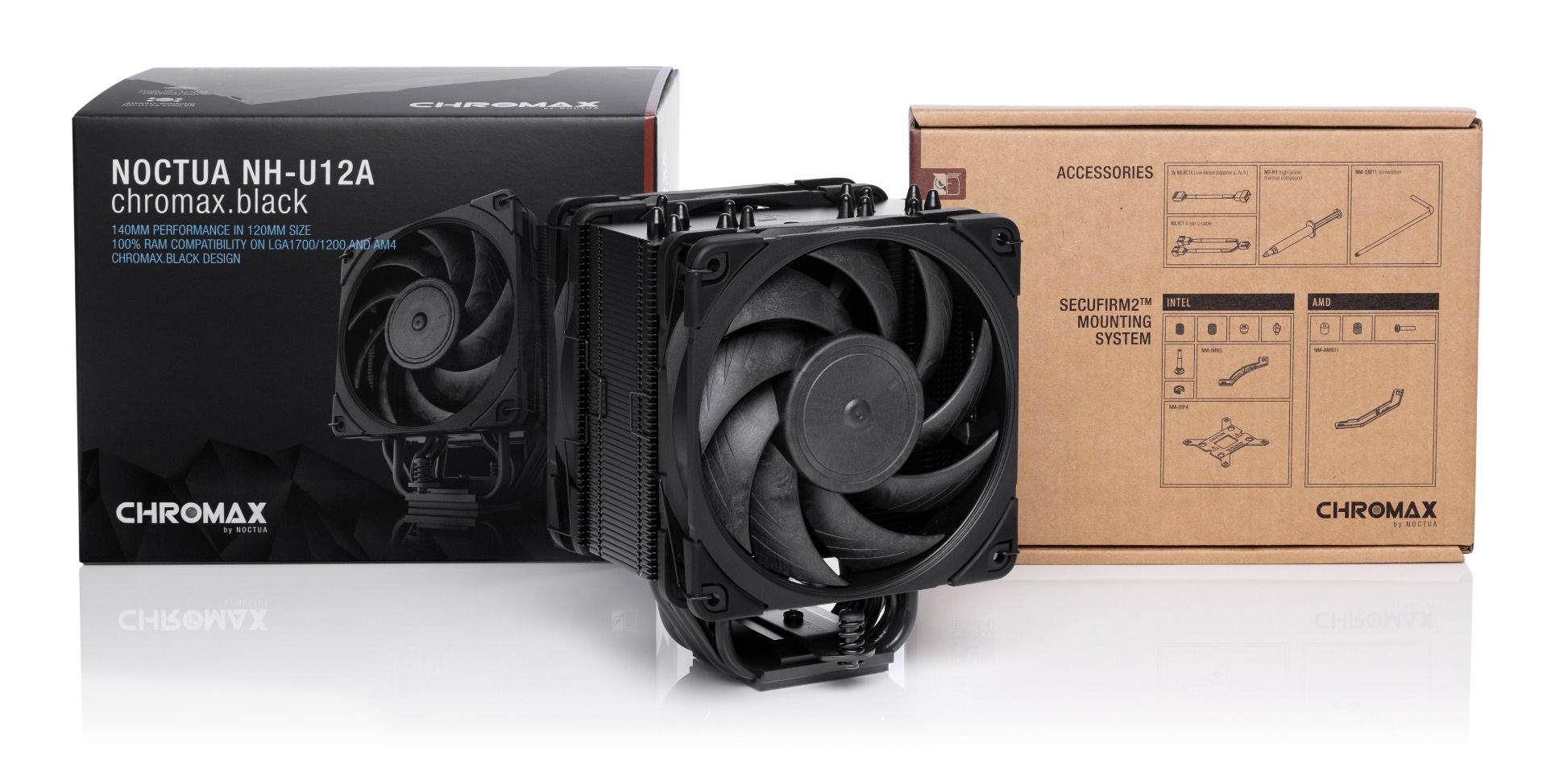 Noctua NH-U12A chromax.black CPU Cooler - Image 2