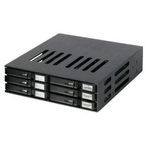 iStarUSA BPU-126-SA Aluminum 5.25" to 6x2.5" SATA 6Gbps HDD SSD