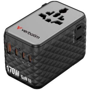 Verbatim Charge 'n' Travel 170W GaN III Universal Adapter