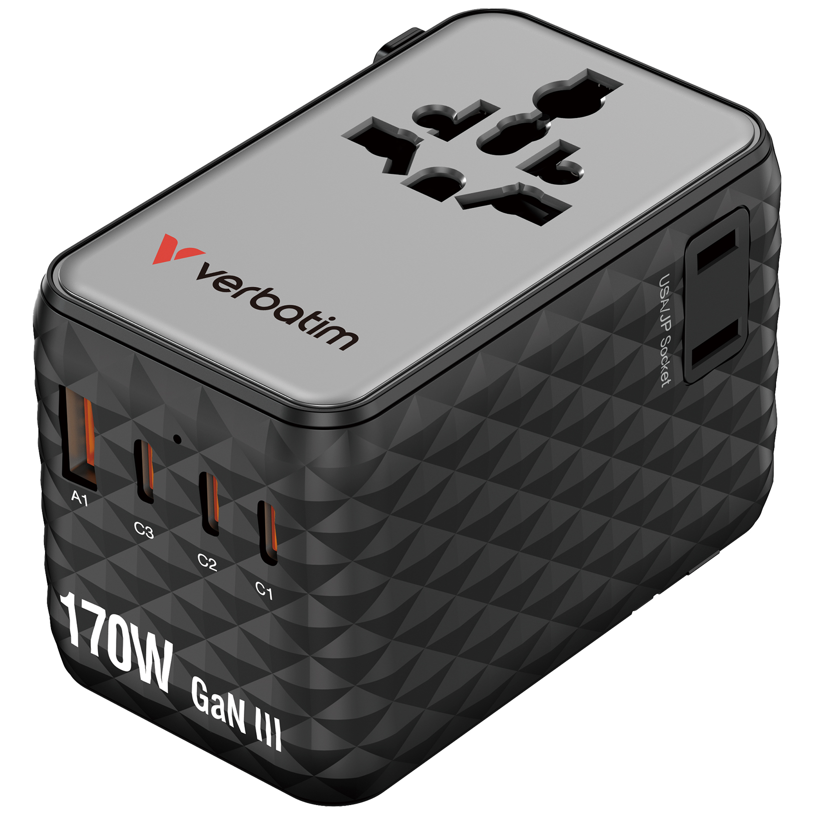 Verbatim Charge 'n' Travel 170W GaN III Universal Adapter