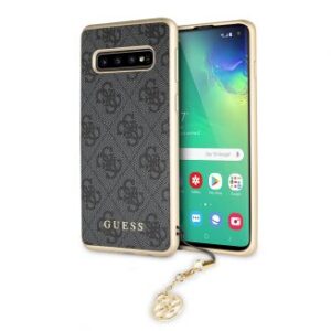 Galaxy S10 GUESS Logo CHARMS COLLECTION Hard Case - Grey