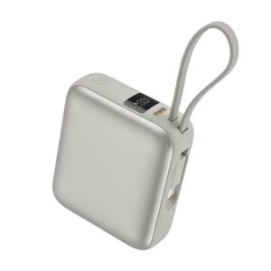 Vention 35W USB (C+C) 10000mAh Mini Power Bank Beige