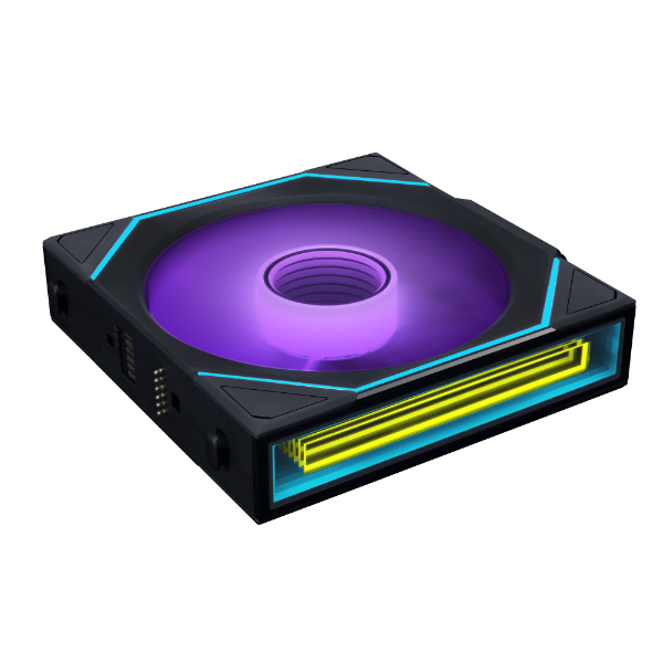 Lian-Li 120mm UNI FAN SL-INF Wireless Reverse Black 3xFans - Image 2