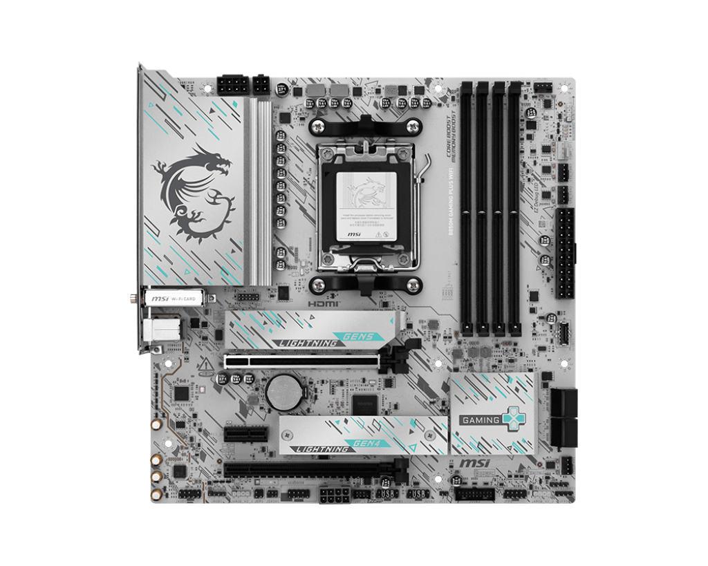 Motherboard MSI B850M GAMING PLUS WIFI AM5 AMD DDR5 SATA III - Image 2