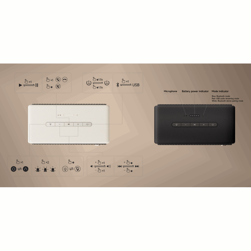 Edifier ES60 - Portable Bluetooth 5.4 Speaker Ivory - Image 7