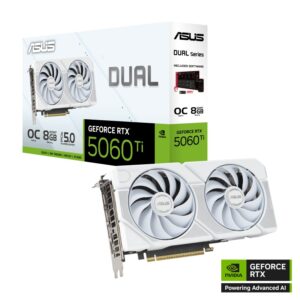ASUS Dual GeForce RTX 5060 Ti 16GB GDDR7 OC Edition White