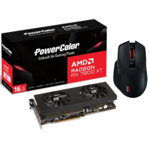 PowerColor RX 7800 XT 16GB GDDR6 ALPHYN AM10 Black Mouse