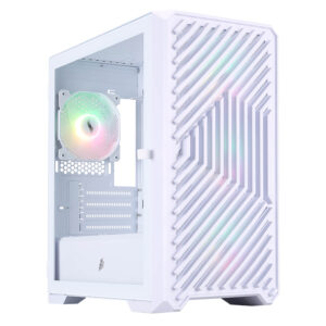 1StPlayer T5 (4xFans) White M-ATX LED Fan Mini-Tower