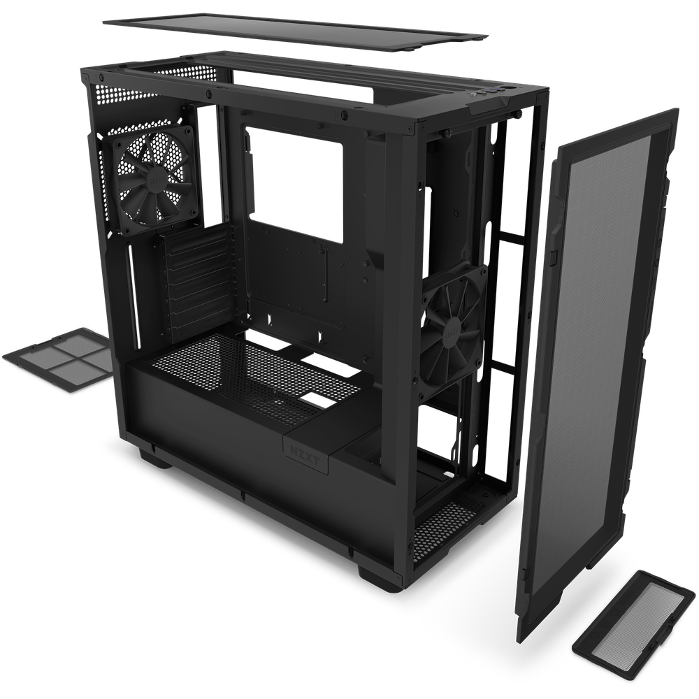 Case NZXT H7 Flow Black Mid-Tower ATX - Image 4