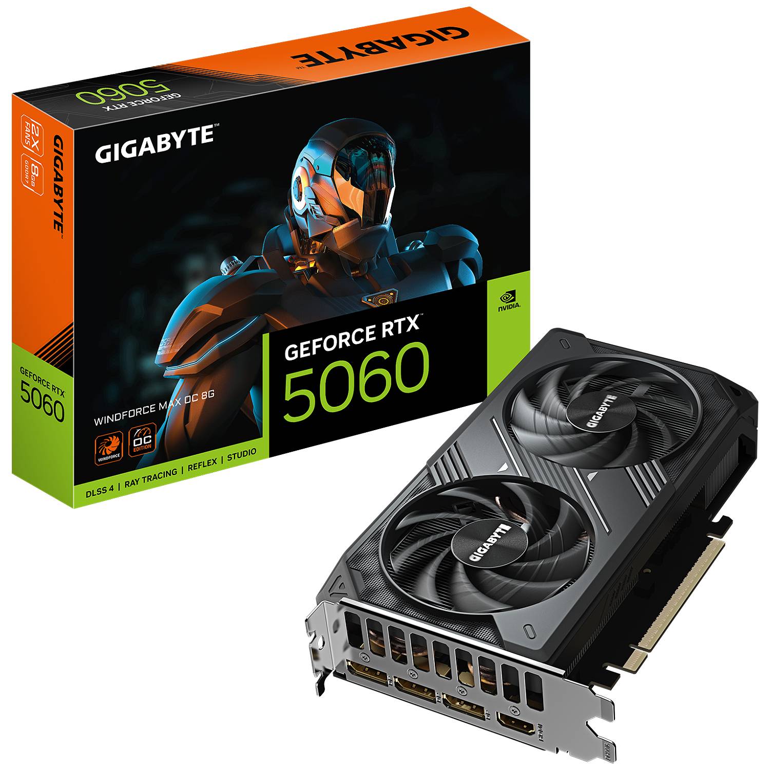 Gigabyte NVIDIA RTX 5060 GV-N5060WF2MAX OC-8GD