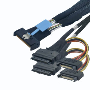 IPPON MCIO X8 to 2xSFF-8639 U.2 65cm Cable