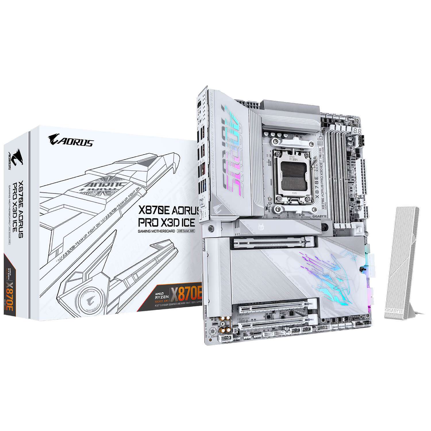 Gigabyte X870E AORUS PRO X3D ICE AMD AM5 DDR5 ATX SATA3