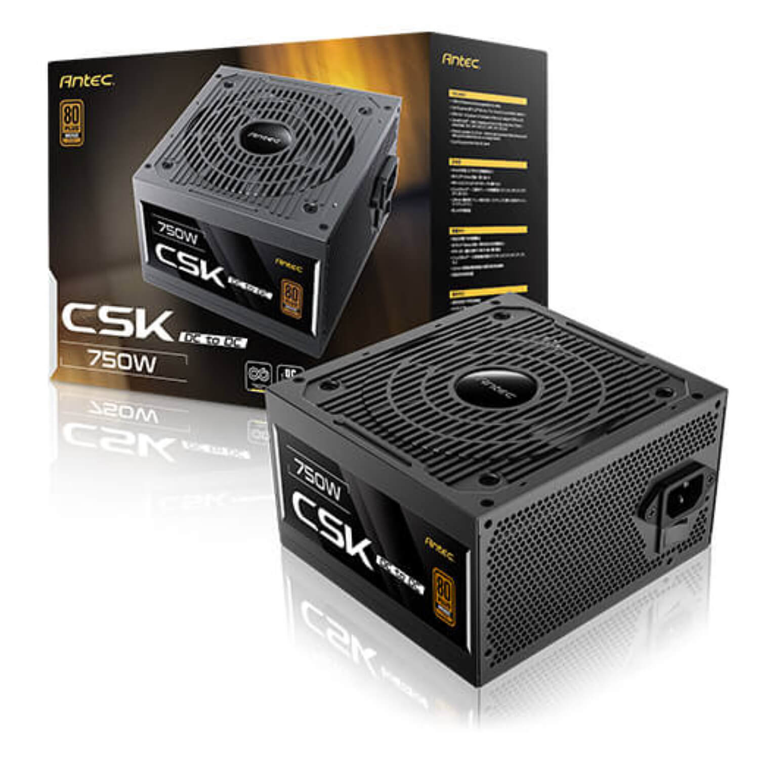 Antec PSU 750W CSK 750 DC 80+ Bronze ATX Active PFC