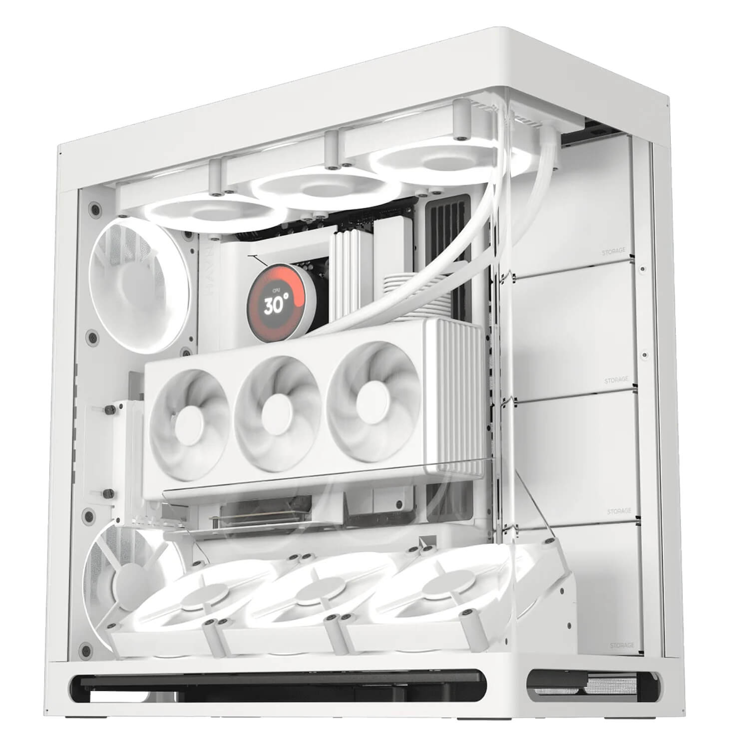 HAVN HS 420 VGPU Edition White PC Computer Mid Tower Case - Image 4