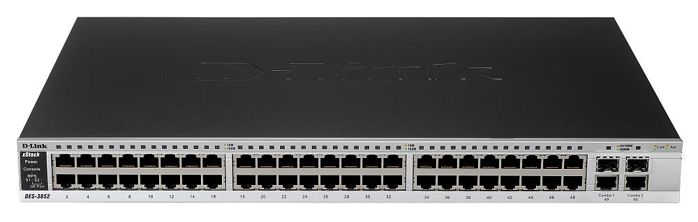 D- LiNK Switch 48-Port 10/100 + 2 x Giga ports + 2 Combo