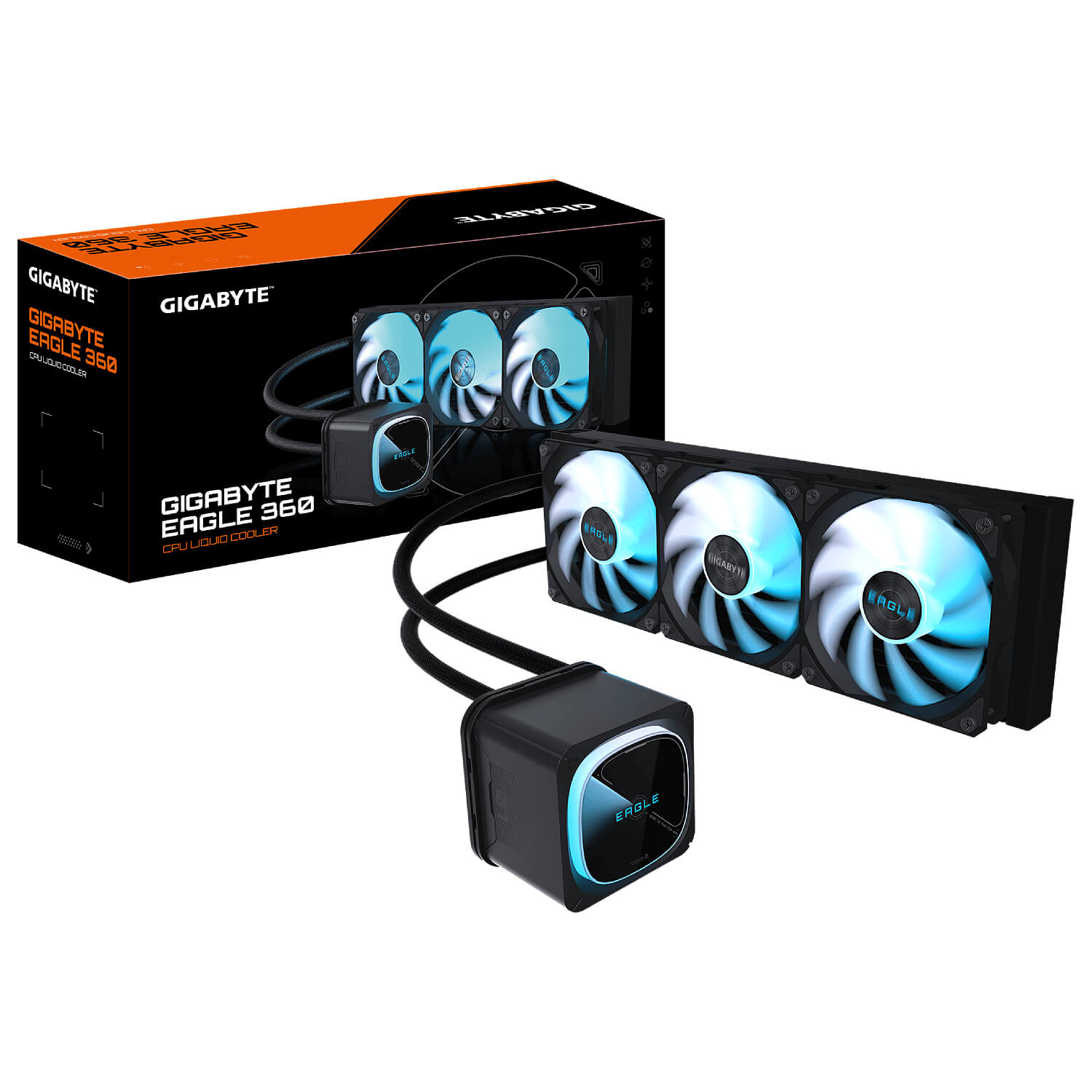 Gigabyte AORUS Waterforce II 360 EAGLE Fuzion ARGB Liquid CPU Cooler - 360mm