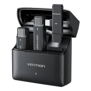 Vention Wireless Lavalier Microphone 48KHz USB-C Receiver Charging Case Vlog Mic