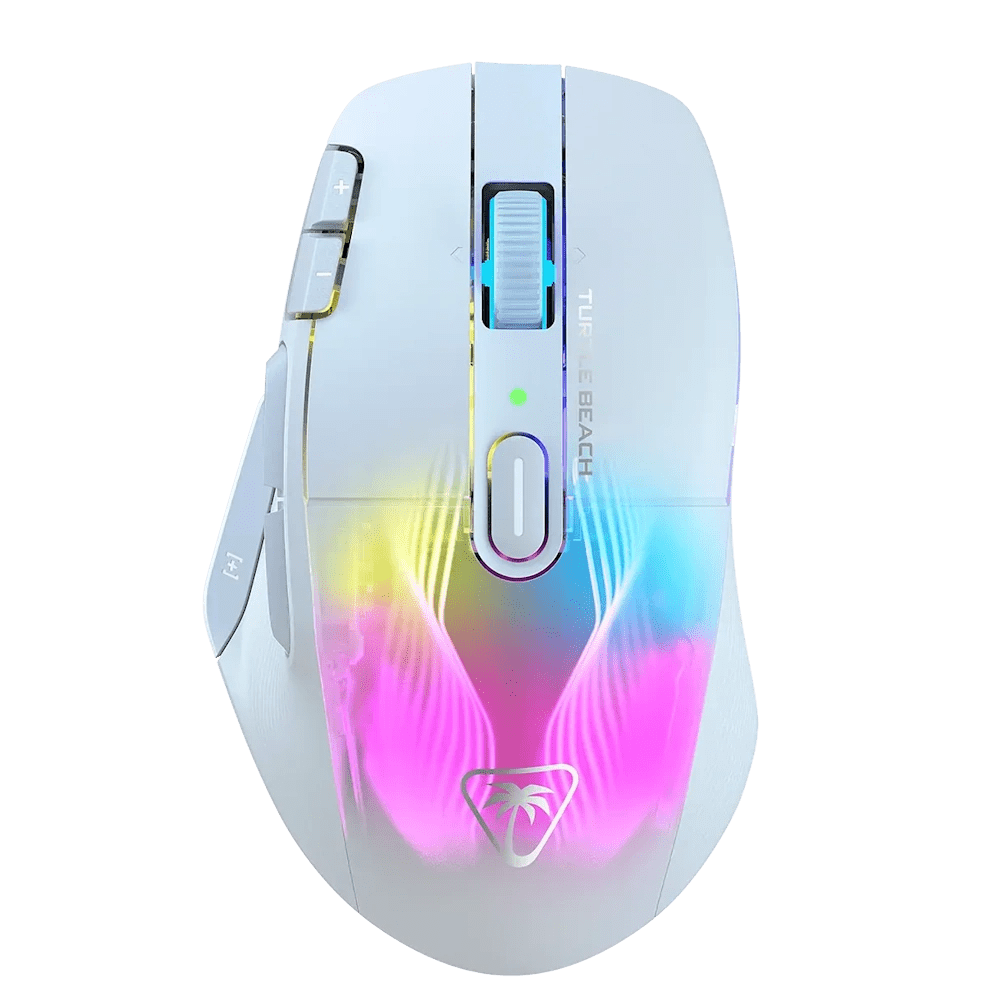 Turtle Beach Roccat Kone XP Air Wireless Gaming Mouse White RGB Charging Dock