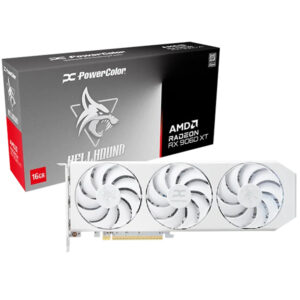 PowerColor Hellhound Spectral White Radeon RX 9060 XT 16GB GDDR6 Gaming Video Card