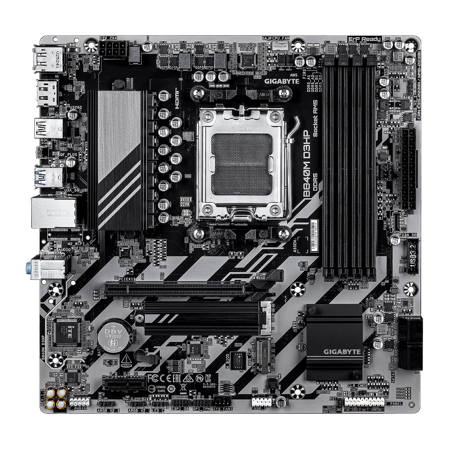 GIGABYTE B840M D3HP AM5 AMD Micro-ATX DDR5 GB840MD3HP - Image 2