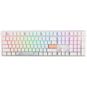Ducky One 3 Pure White RGB Mechanical Keyboard Cherry MX Brown Switches HotSwap