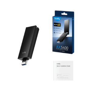 Cudy WU5400 AX5400 Tri-Band WiFi 6E USB 3.0 Adapter High-Gain Wireless Dongle PC