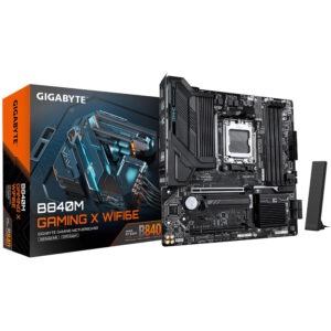 Gigabyte B840M GAMING X WiFi6E Motherboard AMD AM5 DDR5 M.2 MATX GB840MGAMINGXWIFI6E