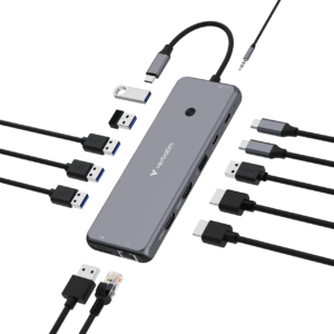Verbatim USB-C Pro Multiport Hub 13 Port Dual HDMI VGA RJ45 LAN SD TF 87W 32153